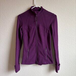 Lululemon Women’s Define Dark Purple Luon Full Zip Jacket Size 4 Athletic